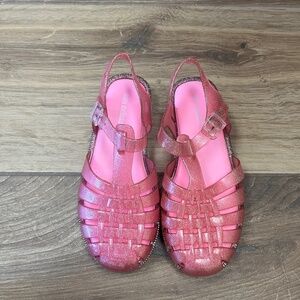 Mini Melissa Glitter Pink Sandal